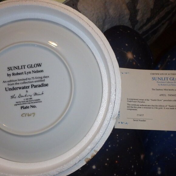 Sunlit Glow by Robert Lyn Nelson 1991 Underwater Paradise Collection - Picture 4 of 4